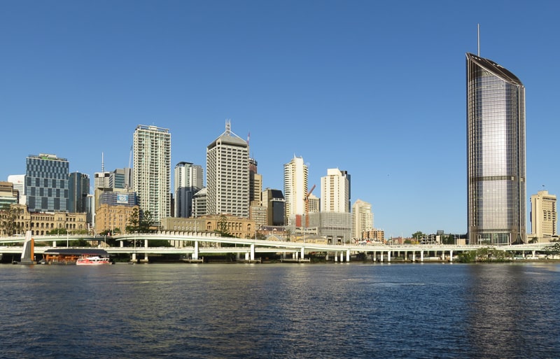 Blick auf den CBD von Brisbane