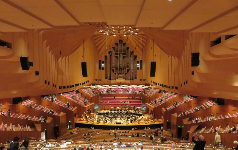 Der große Saal im Opera House von innen