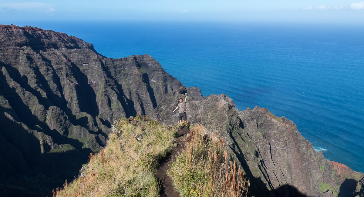 Aussichtspunkt am Awaawapuhi Trail auf Hawaii