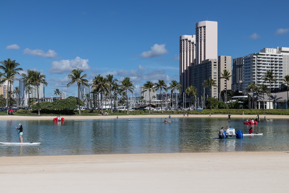 Kahanamoku Beach in Honolulu