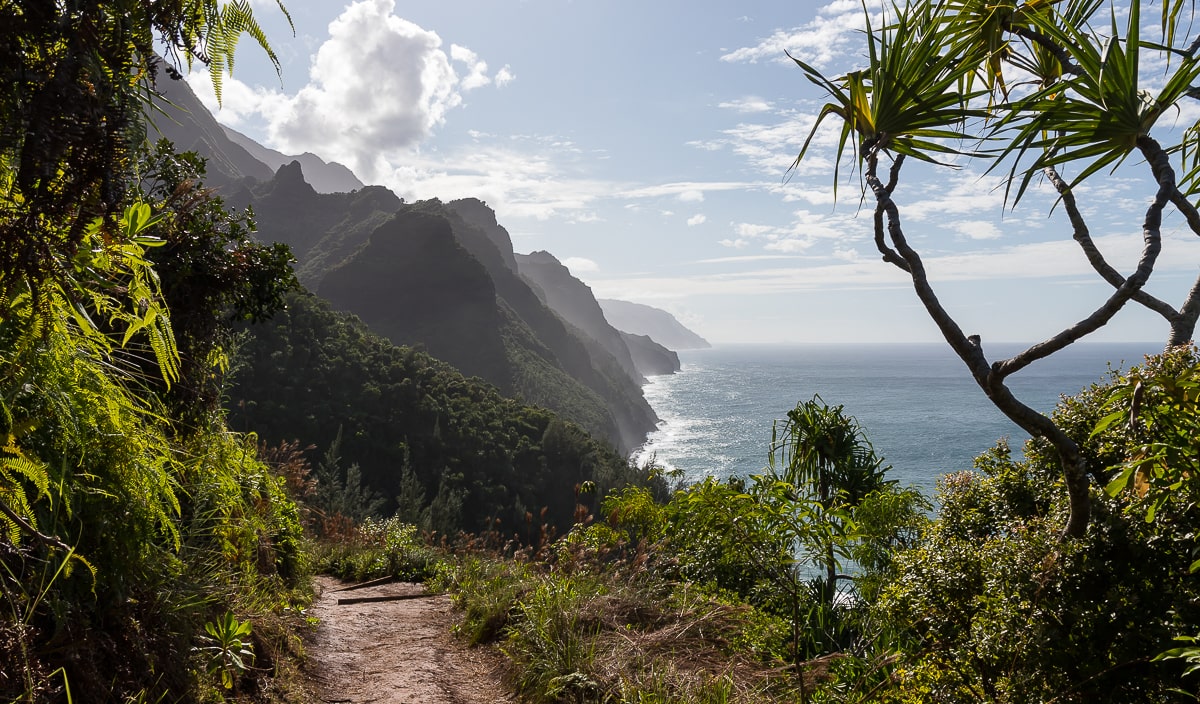 Na Pali Küste gesehen vom Kalalau Trail