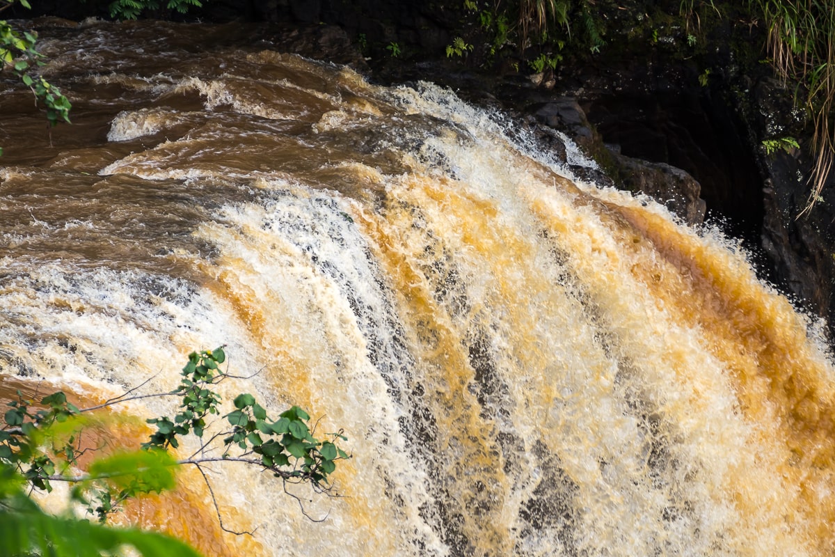 Wailua Falls nach einem Starkregen