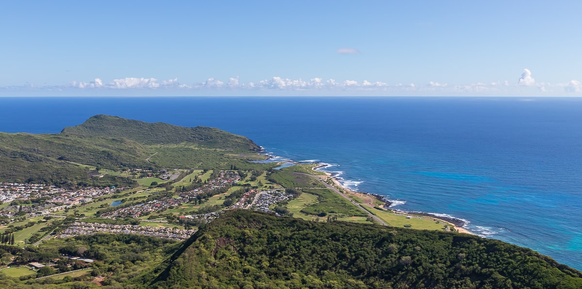 Makapuu Point vom Koko Crater aus gesehen