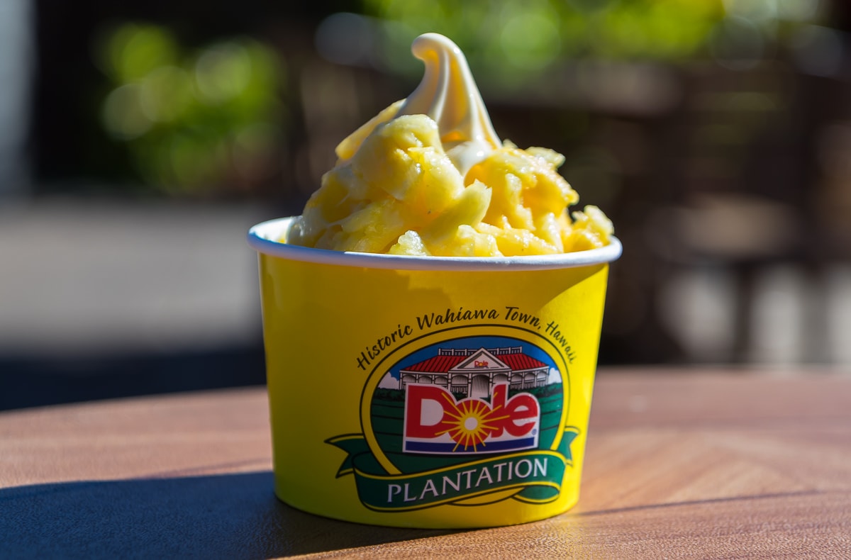 Das Ananas-Eis von Dole in Hawaii