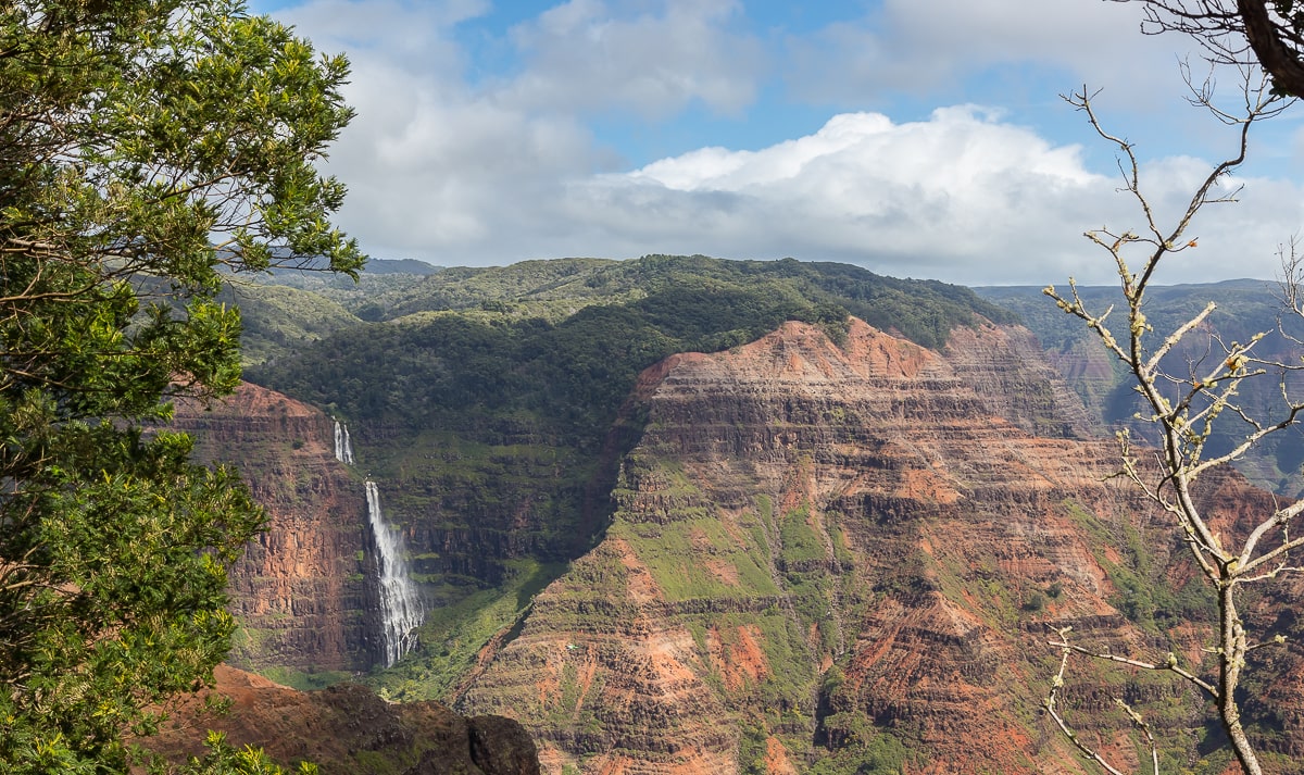 Waipo'o Wasserfall im Waimea Canyon