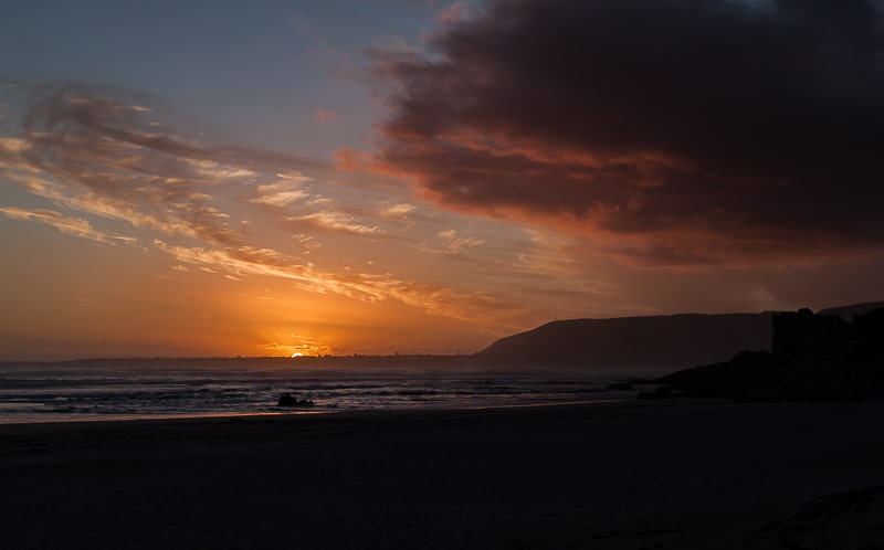 Sonnenuntergang am Grotto Beach