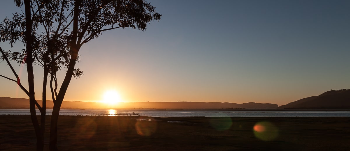 Sonnenaufgang über den Knysna Heads