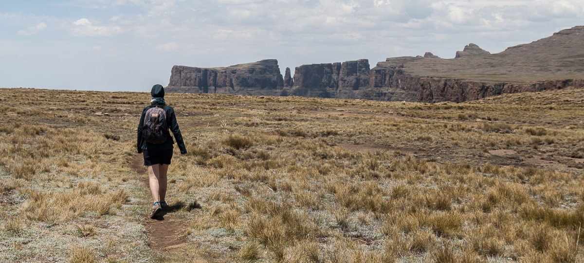 Hochebene an der Grenze zwischen Lesotho und Südafrika