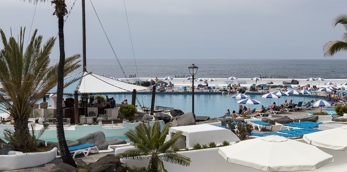 Freibad mit Meerwasser namens Lago Martiánez