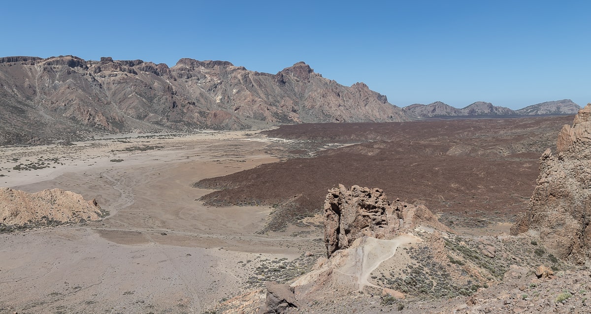 Erloschene Lavaströme im Teide Nationalpark