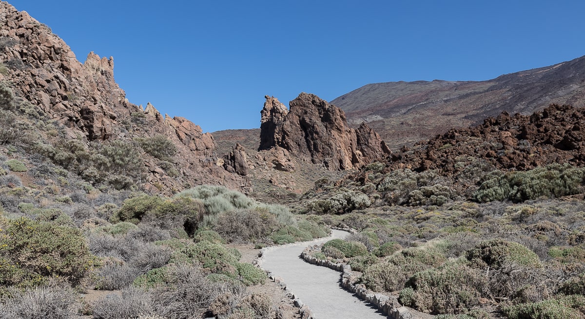 Wanderweg am Roques de Garcia