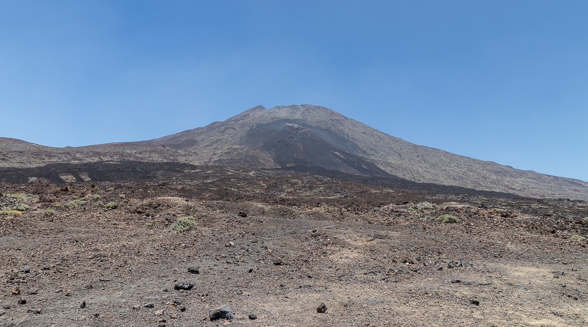 Ausblick vom Mirador de Chio mit Teneriffas Vulkan Teide im Hintergrund